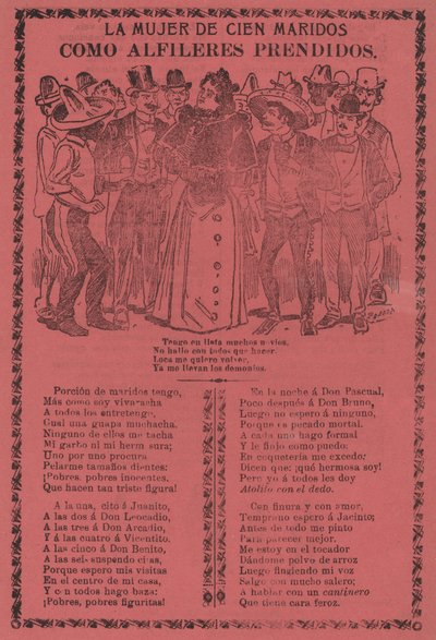 Sadan aviomiehen nainen - Kuten Pins on tekijältä José Guadalupe Posada
