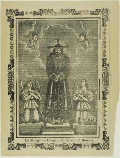 Vapahtajamme ihmeellinen kuva (The Miraculous Image of Our Savior) (Vapahtajamme ihmeellinen kuva) tekijältä José Guadalupe Posada
