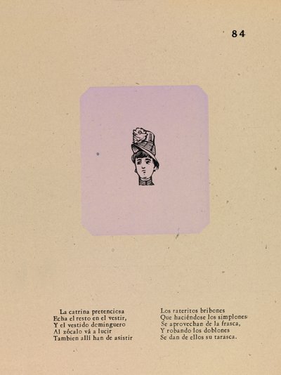 Ylimielinen koketti tekijältä José Guadalupe Posada