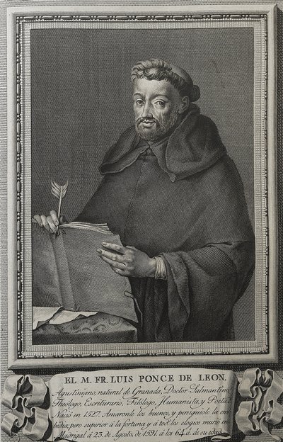 Barcelon, Juan (1739-1801). Fray Luis de Leonin muotokuva. 1791. (36 x 23