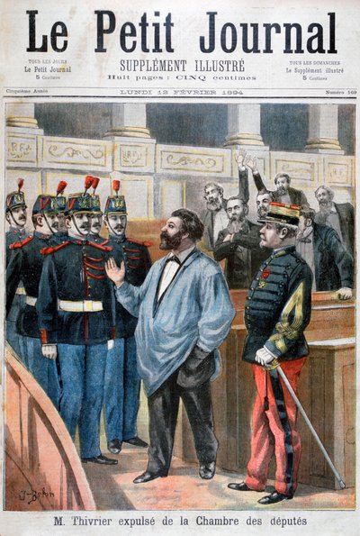 Christophe Thivrier erotettiin Pariisin edustajainhuoneesta 1894 tekijältä Jose Belon