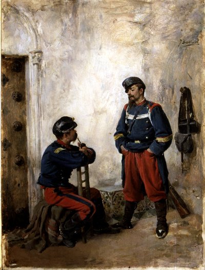 Kaksi sotilasta tekijältä Jose Benlliure y Gil