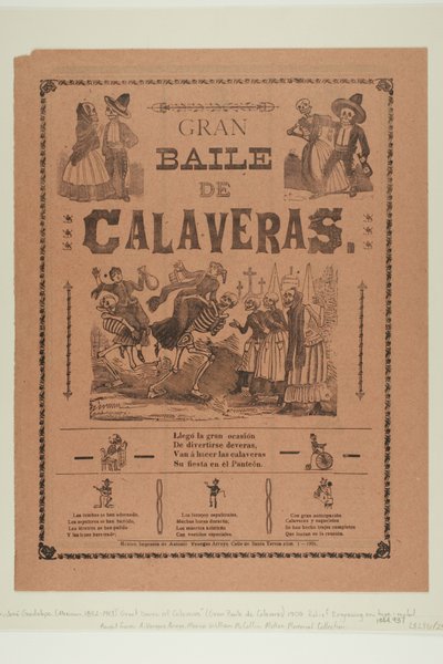 Großer Ball der Calaveras tekijältä José Guadalupe Posada