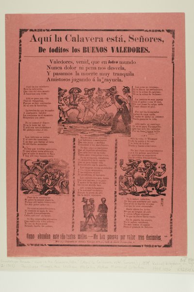 Hier sind die Calavera-Leute, alle guten Verteidiger tekijältä José Guadalupe Posada