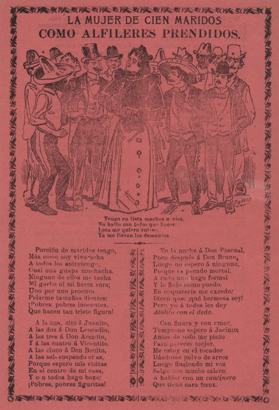 Die Frau mit hundert Ehemännern - Wie festgesteckte Nadeln tekijältä José Guadalupe Posada