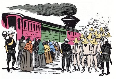 Meksikon vallankumous (1910-1920): Jose Guadalupe Posada (1852-1913) ksylografia tekijältä José Guadalupe Posada