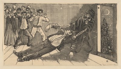 Don Juan Manuelin haamun ilmestyminen Pachita la Alfajoreralle tekijältä José Guadalupe Posada