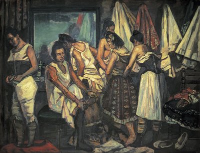 GUTIERREZ SOLANA, Jose (1886-1945). Fetele Corului. 1925 (ulei pe pânză) finlandez tekijältä Jose Gutierrez Solana