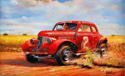 Juan Manuel Fangio Formula 1 -maailmanmestaruus tekijältä Jose Maria Villafuerte