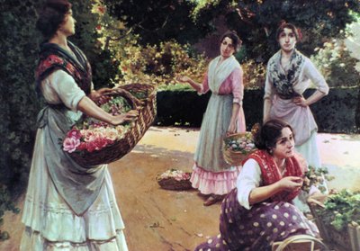 "Sevillan kukkakauppiaat" tekijältä Jose Rico Tejedo