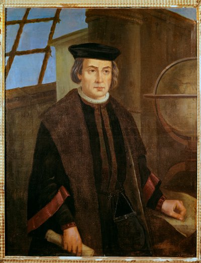 Kristoffer Kolumbuksen muotokuva (Christopher Columbus, Cristoforo Colombo tekijältä Jose Roldan