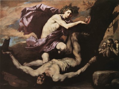 Apollo ja Marsyas, 1637. tekijältä Jusepe de Ribera