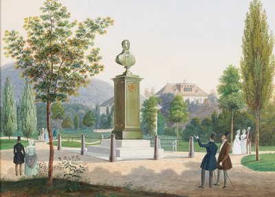 Arkkiherttua Rudolf, Olomoucin kardinaaliarkkipiispa muistomerkki Ischlissä. tekijältä Josef Hafner