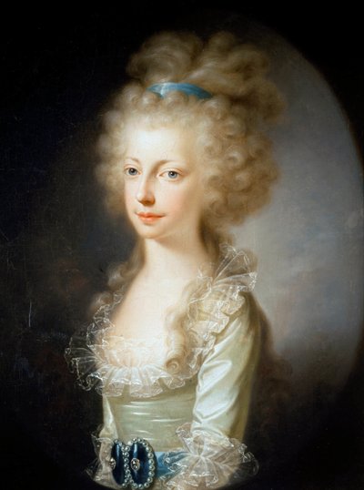 Itävallan arkkiherttuatar Maria Clementinan muotokuva 1777-1801, 1796. tekijältä Josef Hickel