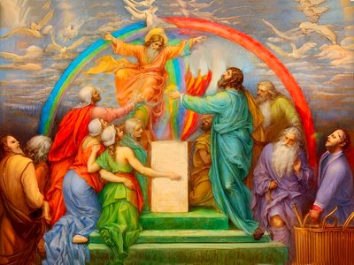 A1_Genesis_19-Noahin alttari ja Jumalan lupaus tekijältä Josef Johann Michel