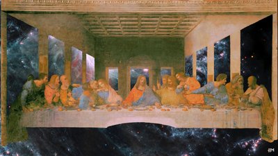 JJM-recreate: Leonardo da Vinci_Viimeinen ehtoollinen+JWST tekijältä Josef Johann Michel