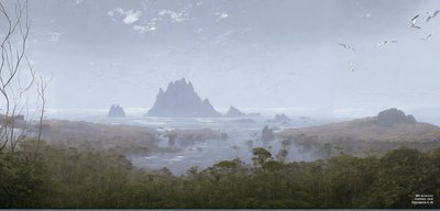 JJM luo uudelleen Friedrich-C-D: Kallioriutta meren rannalla (panoraama) tekijältä Josef Johann Michel