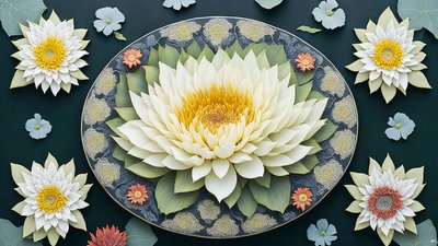 mandala: lumpeet elementit_01 tekijältä Josef Johann Michel