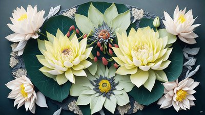 mandala: lumpeet elementit_02 tekijältä Josef Johann Michel