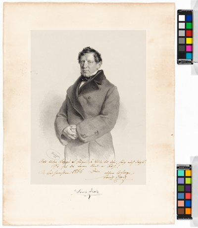Alois (Louis) Grois (1809-1874), laulaja, näyttelijä tekijältä Josef Kriehuber