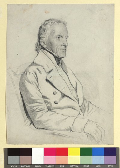 Tuntemattoman iäkkään miehen muotokuva tekijältä Josef Kriehuber