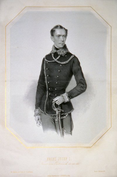 Franz Josef I. s. a. Litho tekijältä Josef Kriehuber
