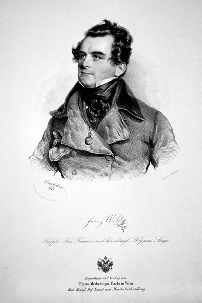 Franz Wild 1841 litografia tekijältä Josef Kriehuber