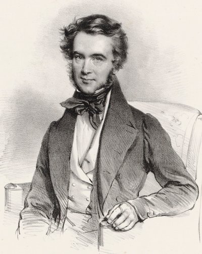 Muotokuva viulisti ja säveltäjä Karol Lipiski 1790-1861, 1837. tekijältä Josef Kriehuber