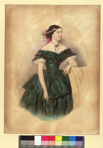 Violetta von Schmerling, avioit. Bienerth tekijältä Josef Kriehuber