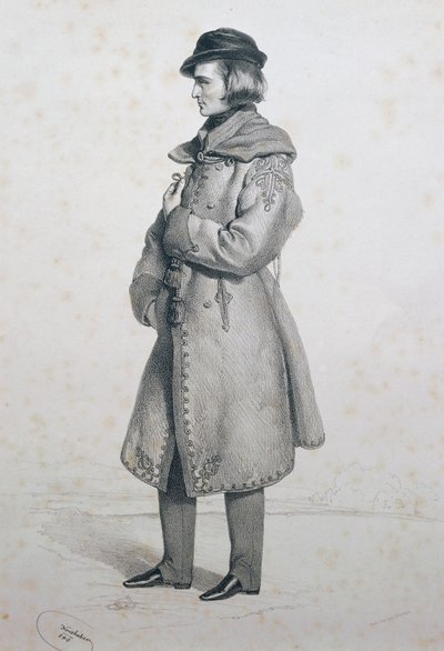 Franz Lisztin muotokuva (Raiding tekijältä Josef Nikolaus Kriehuber