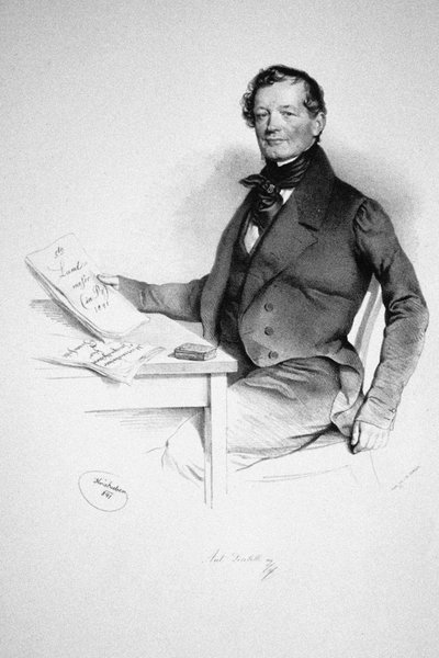 Säveltäjä Anton Diabellin muotokuva 1781-1858, 1841 tekijältä Josef Nikolaus Kriehuber