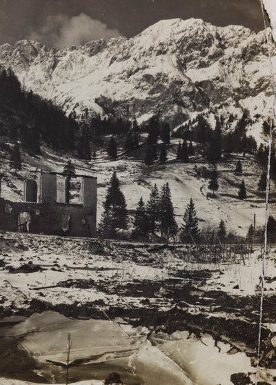 Albumi "Oma maailmansota - muistoja Lounaisrintamasta Kärntenissä, Italiassa, Trentino-Alto Adigessa) 31.3.1915-12.11.1918 - Josef Zohlen Wien": Plöcken (m/v kuva) tekijältä Josef Zohles