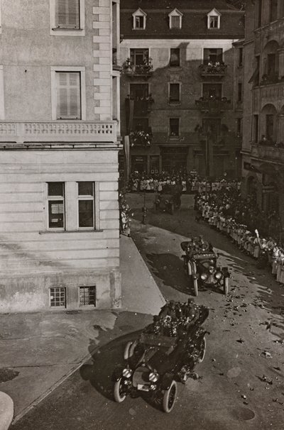 Albumi "Oma maailmansota - muistoja Lounaisrintamasta Kärntenissä, Italiassa, Trentino-Alto Adigessa) 31.3.1915-12.11.1918 - Josef Zohles Wien": sotilasajoneuvot Villacissa tekijältä Josef Zohles