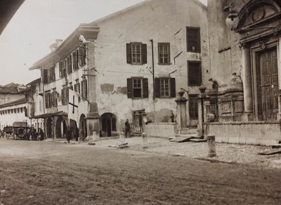 Albumi "Minun maailmansota - muistoja Lounaisrintamasta Kärntenissä, Italiassa, Trentino-Alto Adigessa) 31.3.1915-12.11.1918 - Josef Zohles Wien": sotilaat Tolmezzo (m/v kuva tekijältä Josef Zohles