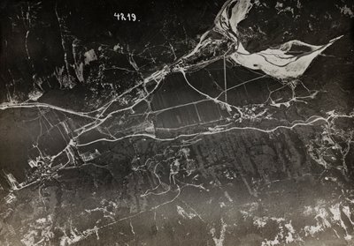 Albumi "Oma maailmansota - muistoja Lounaisrintamasta Kärntenissä, Italiassa, Trentino-Alto Adige" 31.3.1915-12.11.1918 - Josef Zohles Wien ": arial näkymä Italian t tekijältä Josef Zohles