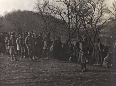 Albumi "Oma maailmansota - muistoja Lounaisrintamasta Kärntenissä, Italiassa, Trentino-Alto Adigessa) 31.3.1915-12.11.1918 - Josef Zohles Wien": vankeja (m/v kuva) tekijältä Josef Zohles