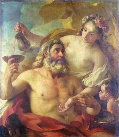Jupiter, Hebe ja Amor tekijältä Joseph-Marie the Elder Vien