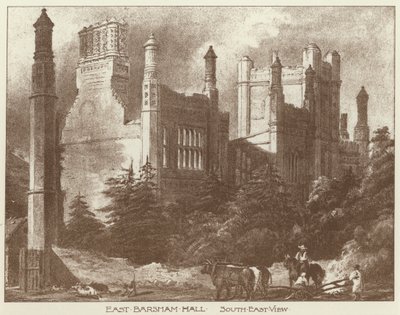 East Barsham Hall, Norfolk (litho) tekijältä Joseph (after) Nash