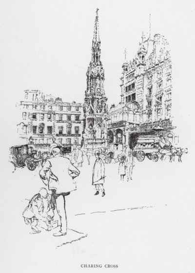 Charing Cross (litho) tekijältä Joseph (after) Pennell