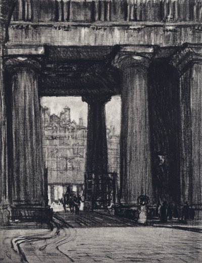 Eustonin asema (litho) tekijältä Joseph (after) Pennell
