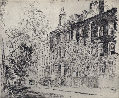 Great College Street (litho) tekijältä Joseph (after) Pennell