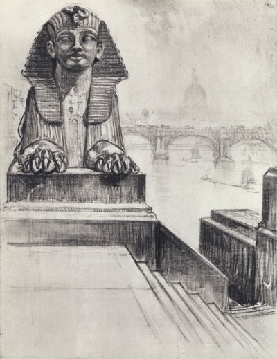 Sfinksi (litho) tekijältä Joseph (after) Pennell