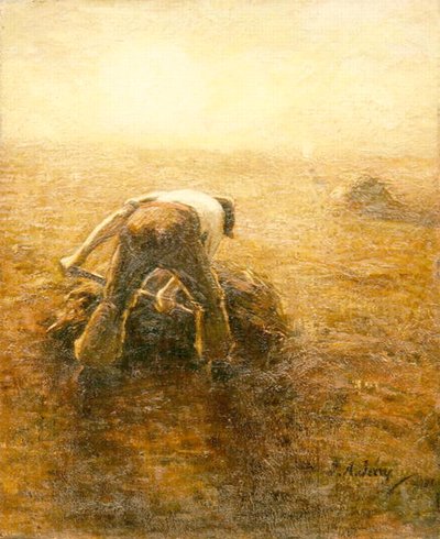 Kenttätyöntekijä (öljy kankaalle) tekijältä Joseph Alfred Terry