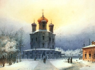 Donskoyn luostari, 1850-luku. tekijältä Joseph Andreas Weiss
