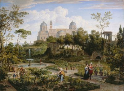 Santa Maria Maggiore Roomassa 1808 tekijältä Joseph Anton Koch