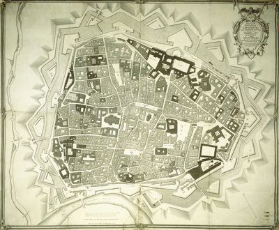 Kaiverrettu Wienin suunnitelma, 1770 tekijältä Joseph Anton Nagel
