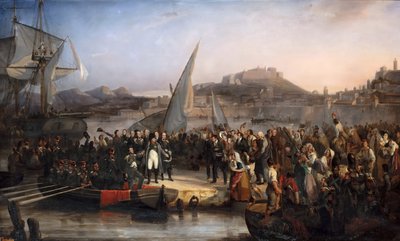Napoleon lähti Elban saarelta 26. helmikuuta 1815 tekijältä Joseph Beaume