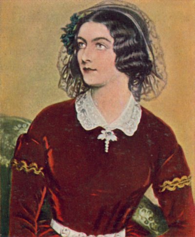 Lola Montez, irlantilainen tanssija, josta tuli Baijerin kuningas Ludwig I:n rakastajatar (värilitografia). tekijältä Joseph Carl (after) Stieler