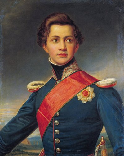 Othon Ier de Grece - Kreikan kuninkaan Otton muotokuva - Stieler, Joseph Karl (1781-1858) - 1832 - Öljy kankaalle - 89x68 - Benaki-museo, Ateena tekijältä Joseph Carl Stieler