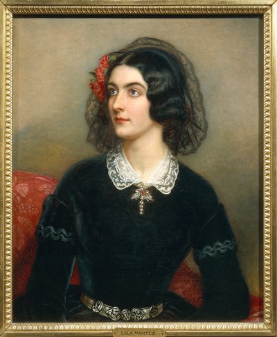 Maria Dolores Elisa Gilbertin muotokuva, joka tunnetaan nimellä Lola Montez (Limerick tekijältä Joseph Carl Stieler